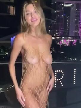Hayley Maxfield Nude Strips in Balcony so Erotic New Video